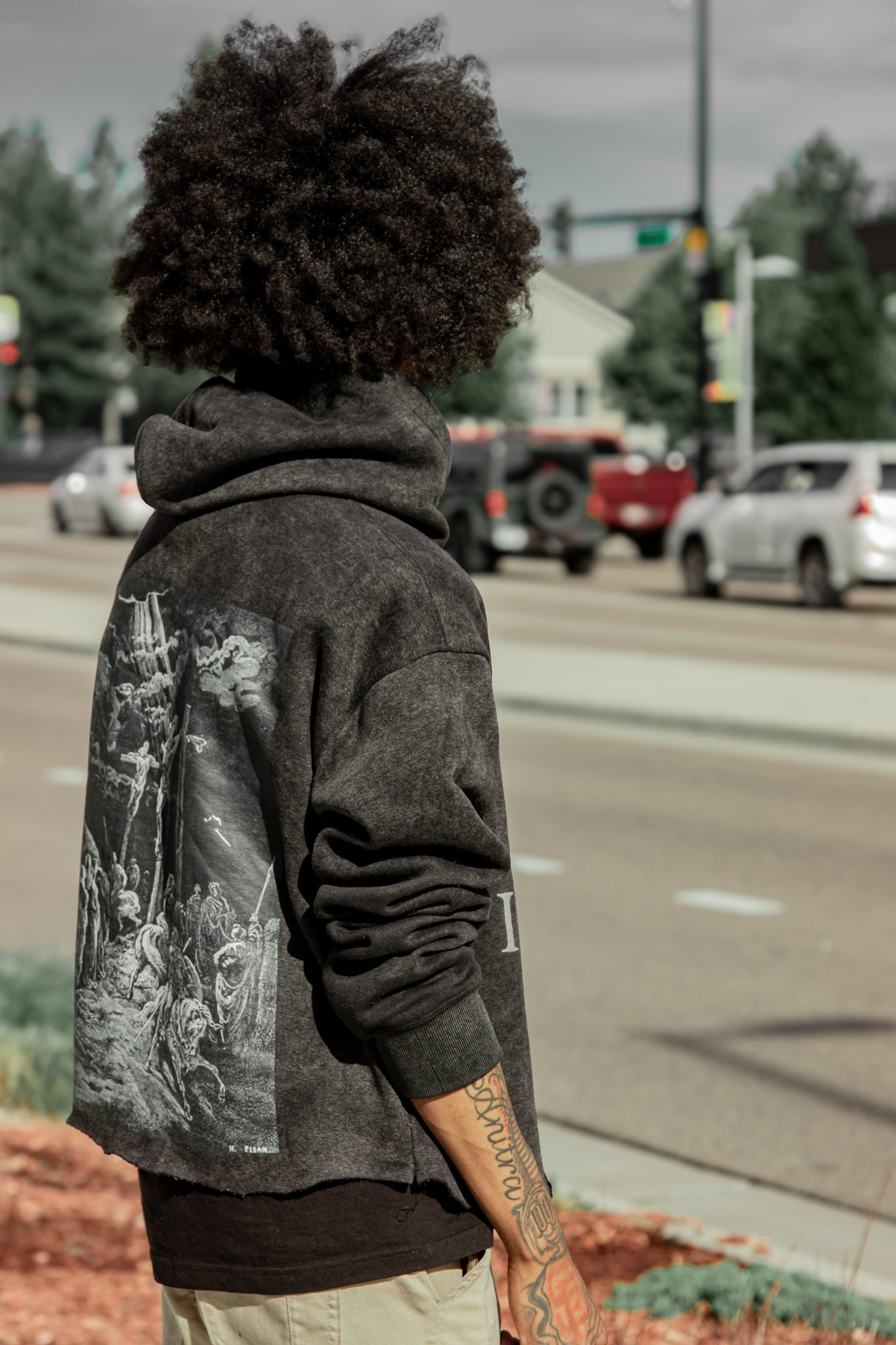 UNDNE EPHESIANS 1:19 CHARCOAL HOODIE - UNDONE