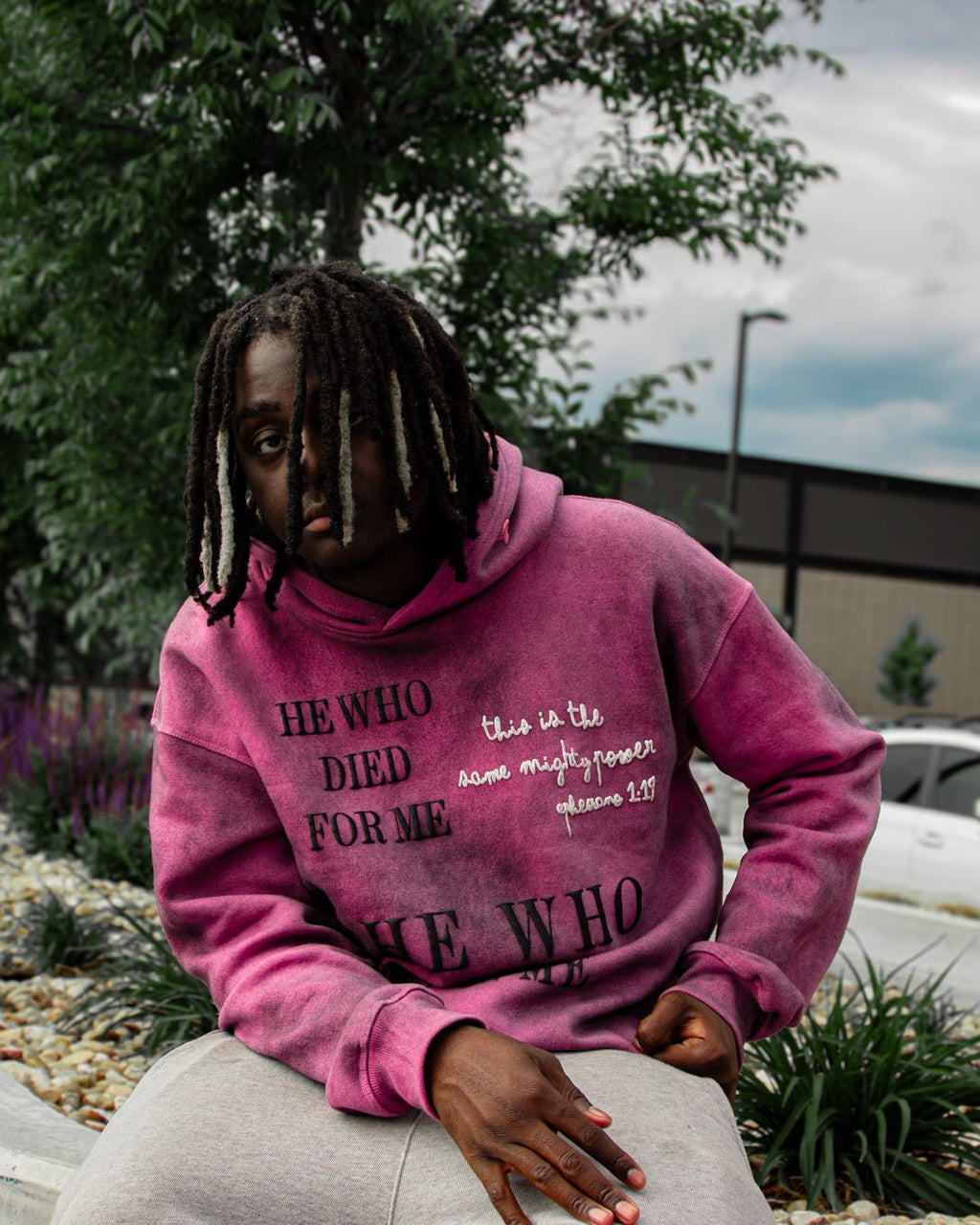 UNDNE EPHESIANS 1:19 CRANBERRY HOODIE - UNDONE